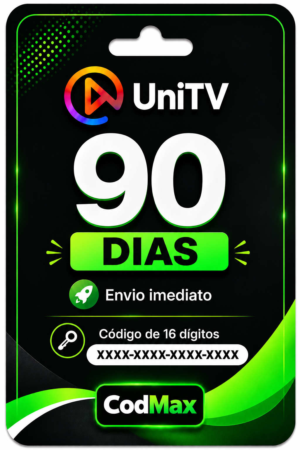 UniTV 90 Dias – Cartão-Presente Digital